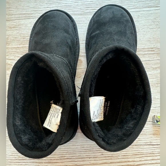 Arizona Jean Co Womens Slater Flat Heel Winter Ankle Bootie Black Boots - Picture 3 of 7